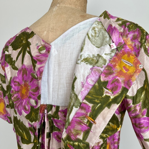 1950s 50s Vintage 2-Piece Floral Dress from Berlin - Picture 11 of 16